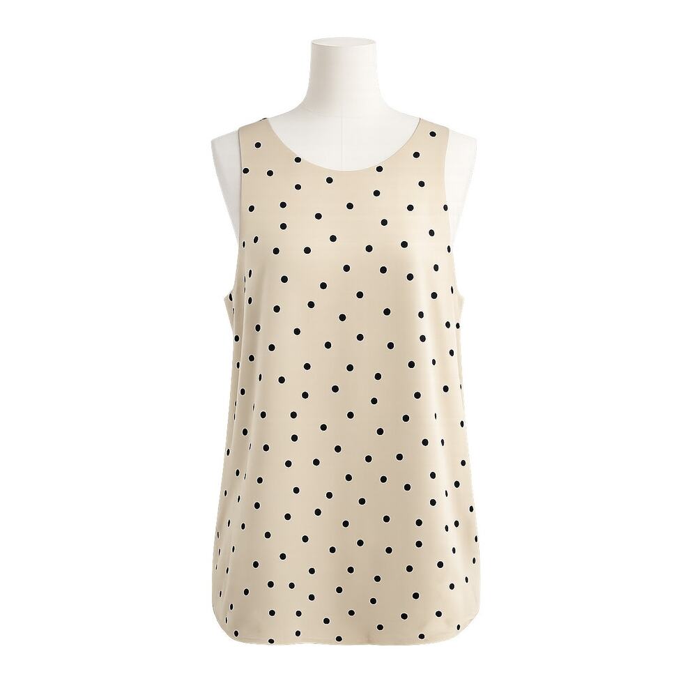 Ann Taylor Polka Dot Sleeveless Tank Top - Size XL